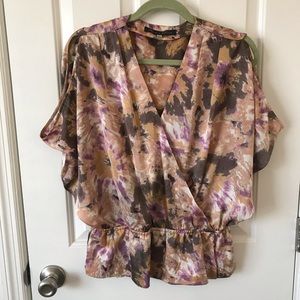 Cold Shoulder Satin Top